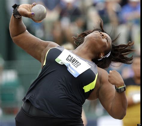 Michelle Carter From San Jose Places Second In The Womens Shot Put At