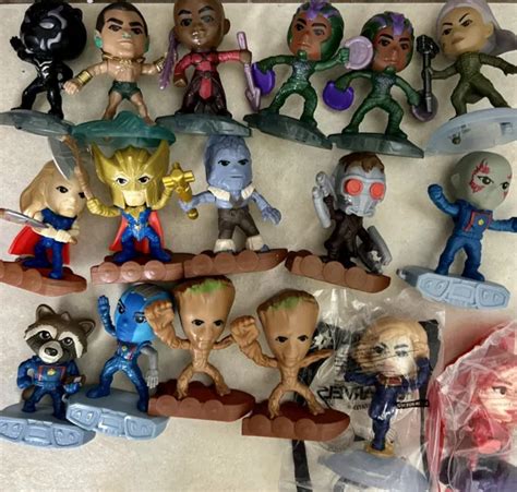 Lot Of 15 Marvel Mcdonalds Happy Meal Toys Black Panther Thor