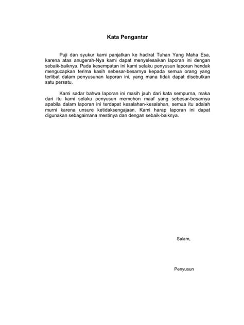Contoh kata pengantar makalah agama. Kata Pengantar dan daftar isi ipa