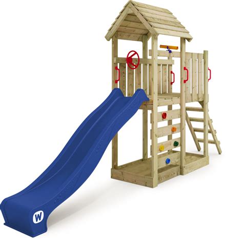 Climbing Frame With Wooden Roof Joyflyer Wickeyie