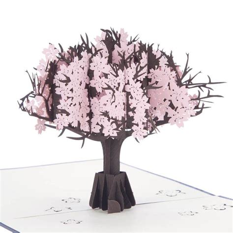 Cardology Pink Cherry Blossom Tree Pop Up Card