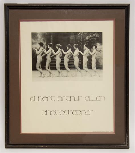 Lot Albert Arthur Allen Photographer Vintage Poster Nude Dancers