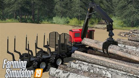 Piling Up All The Wood Logging Industry Farming Simulator 19 Youtube