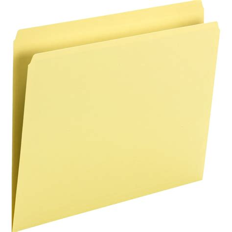 Smead Top Tab Colored Folders Yellow 100 Box Quantity Walmart
