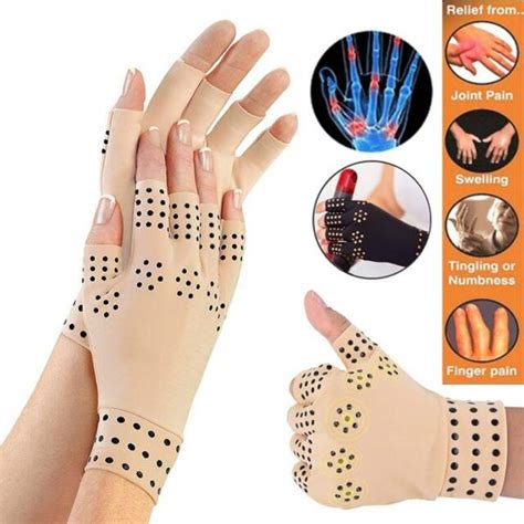 Magnetic Compression Gloves Arthritis Fit Carpal Tunnel Hand Wrist Brace Support EBay