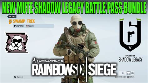 Mute Shadow Legacy Battle Pass Bundle Rainbow Six Siege Youtube
