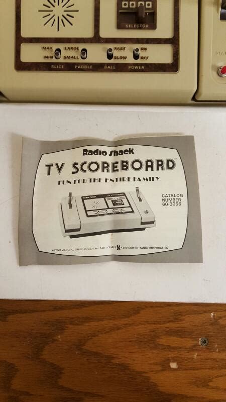 Vintage Radio Shack Electronic Tv Scoreboard Catlog No 60 3056 Like