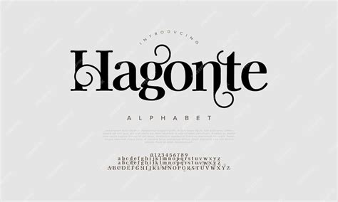 Premium Vector Hagonte Premium Luxury Elegant Alphabet Letters And Numbers Elegant Wedding