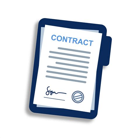 Signed Paper Deal Contract Paper Icon Agreement Paper On White Desk