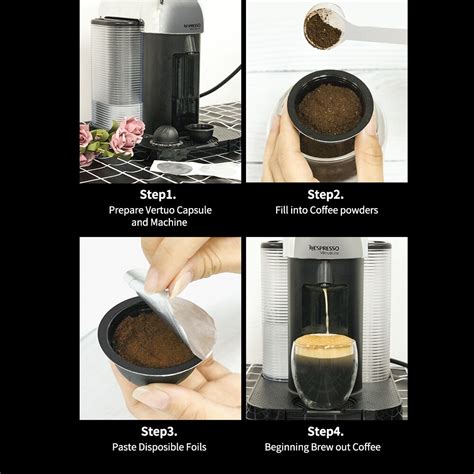 Aromatic notes are clustered into 3 aromatic families: Reusable Vertuo Coffee Pods Compatible with Nespresso ...