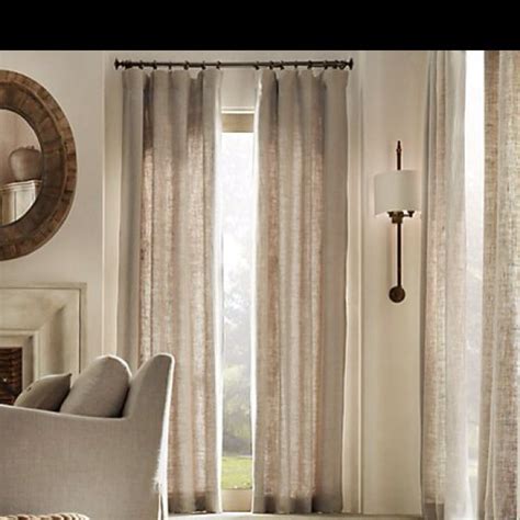 Restoration hardware rh multistripe silk drapes drapery panels 108 l. Drapes from restoration hardware | Curtains living room ...