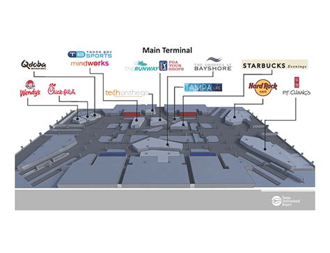 Terminal And Airside Maps Tampa International Airport