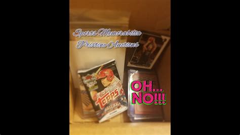 Sports Memorabilia Cards Mystery Box From Pristine Auctions Youtube