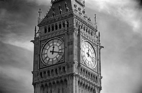 Big Ben London Black And White ~ Architecture Photos On Creative Market