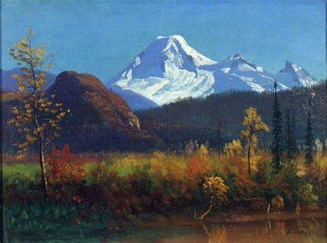Oil Painting Mt Rainier From The Southwest Albert