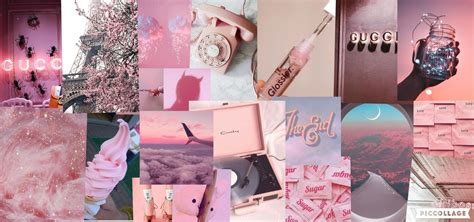 Aesthetic Pink Collage Pc Wallpapers Wallpaper Cave