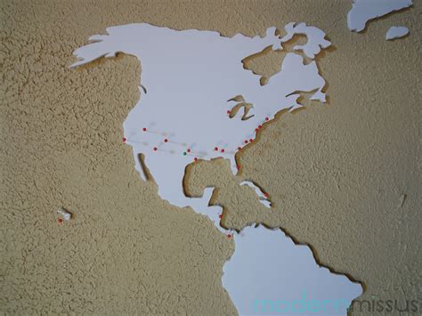 Diy World Map Wall Art Made From Foam Board World Map Wall Art Wall