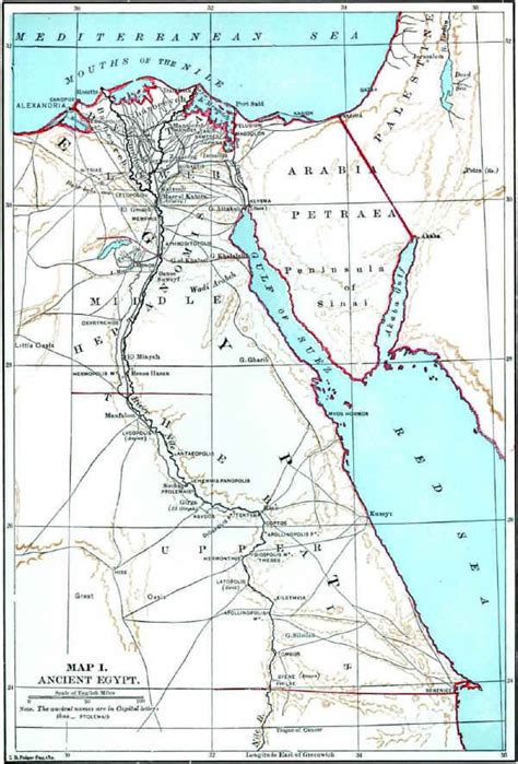 Bible Map Of Ancient Egypt