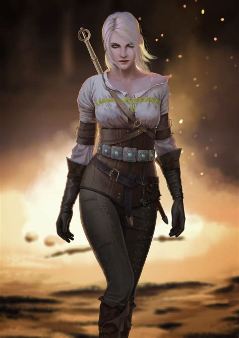 Artstation Ciri Septian Devenum The Witcher Witcher Ciri The