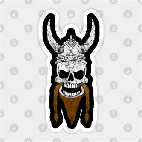Viking Skull Warrior Valhalla Northman Berserker Odin T Pegatina