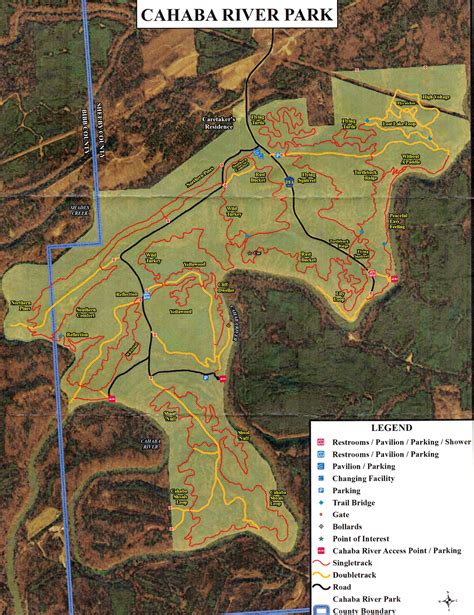 Cahaba River Park Trail Map