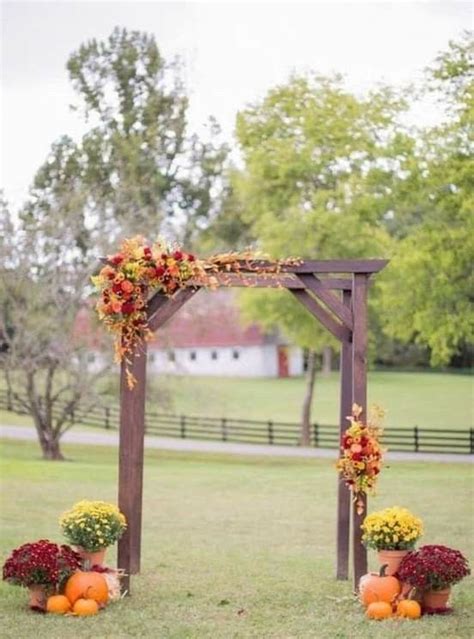 Pin By Morgan Hill On Autumn Wedding Fall Wedding Arches Fall