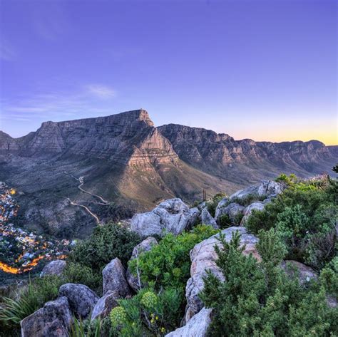 South Africa Cape Town Table Mountain Landscape Places To Visit