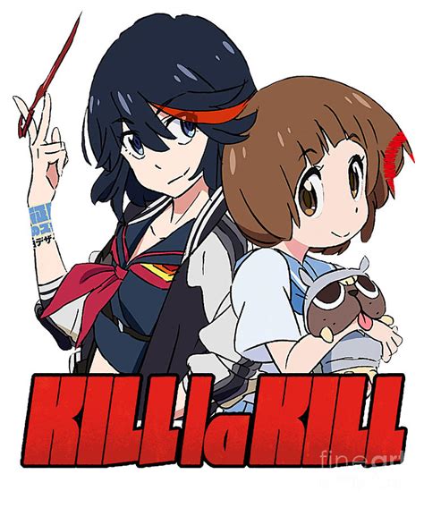 Kill La Kill Matoi Ryuko Mankanshoku Mako Drawing By Fantasy Anime Fine Art America