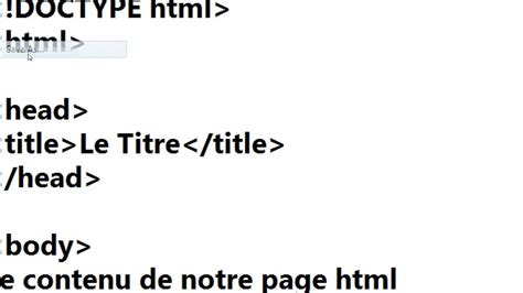Comment créer sa page html avec notepad  YouTube