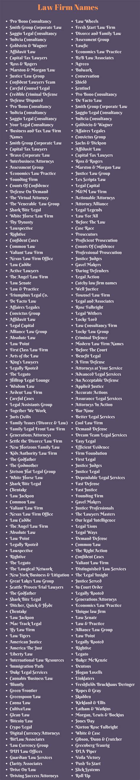 Law Firm Names 400 Names For Law Firms And Lawyers