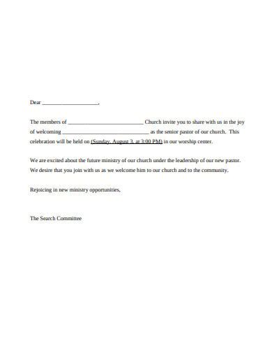 27+ Church Invitation Letter Templates in DOC | PDF