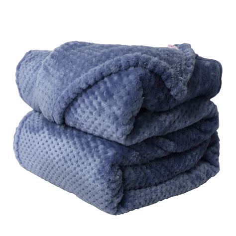 Unique Bargains Soft Warm Fleece Bed Blanket Large Mesh Flannel
