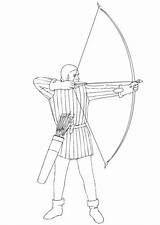 Archery sketch template