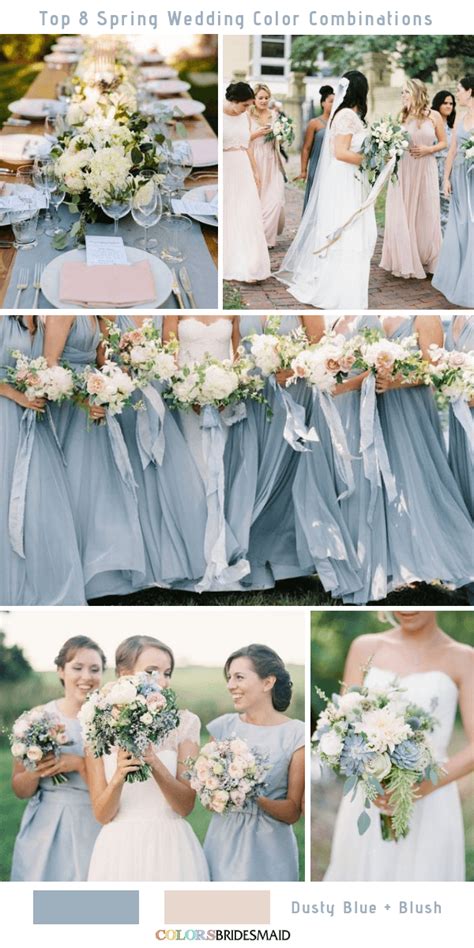 Romantic Dusty Blue And Blush Spring Wedding Ideas For 2019 Spring