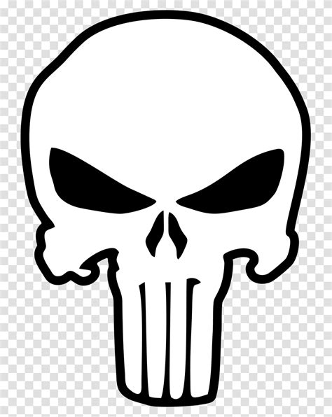 Punisher Skull Vector Punisher Logo Label Silhouette Stencil