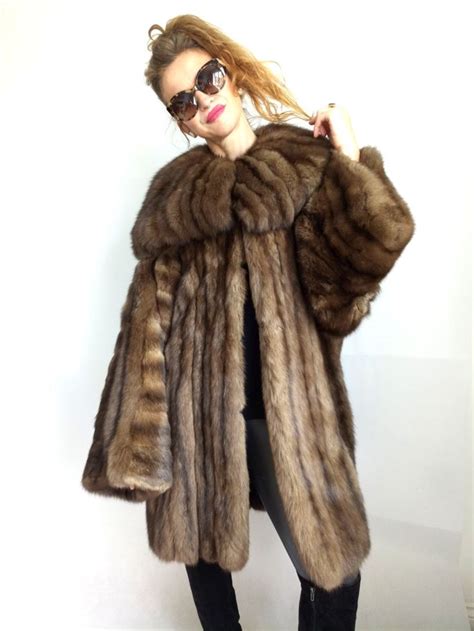 Real Fur Coat Sable Real Fur Coat Coat Fur Coat