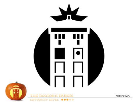 Doctor Who Tardis Pumpkin Carving Template Free Printable Coloring Pages