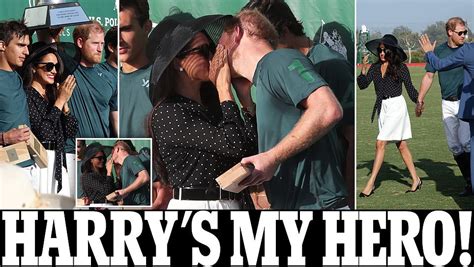 Daily Mail Uk On Twitter Meghan Kisses Harry At Polo Event In Santa