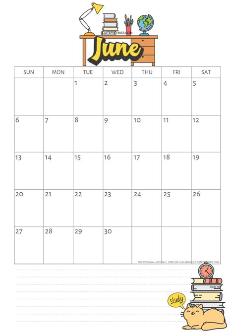 School Calendar Printable For 2020 2021 Cute Freebies For You Cute