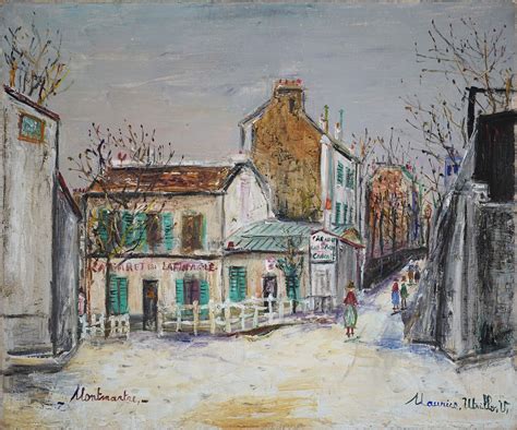 Utrillo Maurice Le Lapin Agile à Montmartre 1948 Mutualart