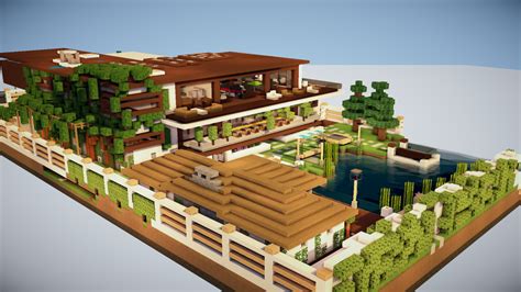 Ocean Drive Huge Luxury Modern Mansion Minecraft Map