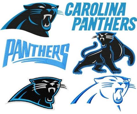 Pin On Carolina Panthers Logos Machine Embroidery Design For Instant
