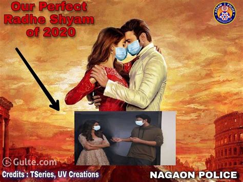 The filmmakers already released a teaser which has gotten fans. Pic Talk: Assam Police Put Mask To 'Radhe Shyam' - Gulte