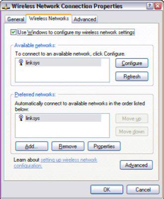 Network Administration Configuring Windows Xp For Wireless Networking Dummies