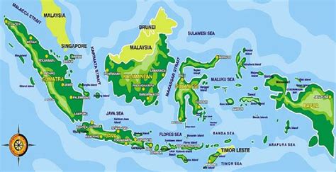 Gambar Peta Indonesia Lengkap Kantor Berita Mina