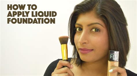 How To Apply Liquid Foundation L Tutorial For Beginners Youtube