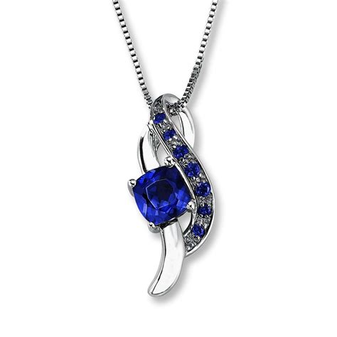 Love The Color Sapphire Necklace Pendants Sapphire Necklace