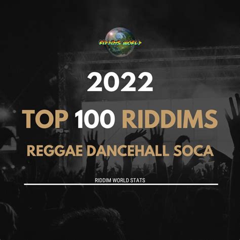 top 100 riddims of 2022 dancehall reggae and soca riddims world
