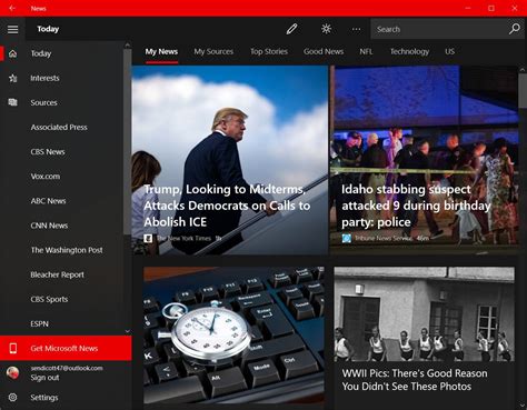 A First Look At The New Microsoft News App For Windows 10 Windows Central