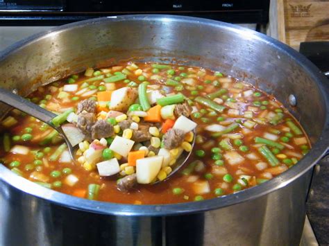 Pressure Canning Vegetable Beef Soup Step By Step Recipe